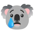 cara llorando + koala
