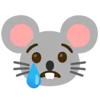 cara llorando + cara de ratón