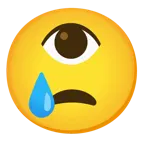 cara llorando + ojo