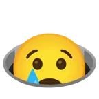 cara llorando + agujero