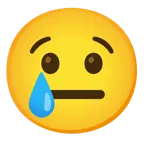 cara llorando + cara neutral