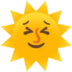 entschlossenes Gesicht + Sonne mit Gesicht