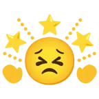 entschlossenes Gesicht + funkelnder Stern