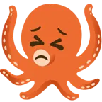 entschlossenes Gesicht + Oktopus