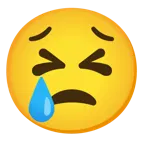 cara desesperada + cara llorando