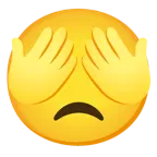 entschlossenes Gesicht + sich die Augen zuhaltendes Affengesicht