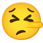 entschlossenes Gesicht + lügendes Gesicht