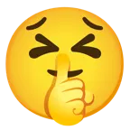 cara desesperada + cara pidiendo silencio