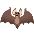 entschlossenes Gesicht + Fledermaus