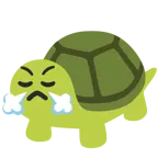 face with steam from nose + turtle