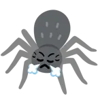 face with steam from nose + spider