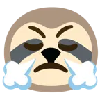 face with steam from nose + sloth