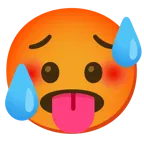 üzgün ama rahatlamış yüz + kızarmış yüz