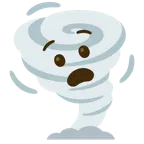 udręczona twarz + tornado