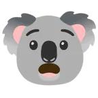 udręczona twarz + koala