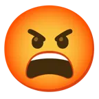 erschöpftes Gesicht + schmollendes Gesicht