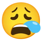 erschöpftes Gesicht + schläfriges Gesicht