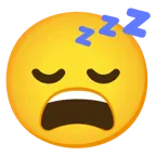 erschöpftes Gesicht + schlafendes Gesicht