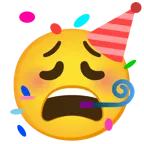 erschöpftes Gesicht + Partygesicht
