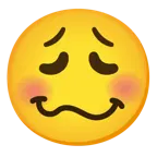 erschöpftes Gesicht + schwindeliges Gesicht