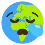 uykulu yüz + yerkürede Avrupa-Afrika