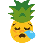 uykulu yüz + ananas