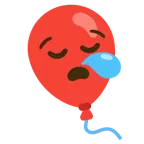 uykulu yüz + balon