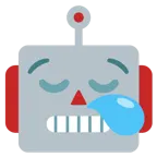uykulu yüz + robot