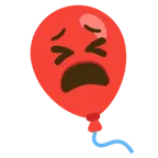 müdes Gesicht + Luftballon
