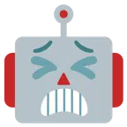 müdes Gesicht + Roboter