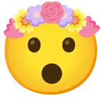 zdumiona twarz + tulipan