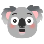 twarz z rumieńcami + koala