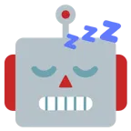 uyuyan yüz + robot