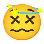 benommenes Gesicht + schwindlig