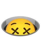 benommenes Gesicht + Loch