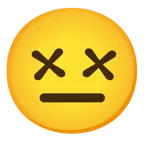 benommenes Gesicht + ausdrucksloses Gesicht