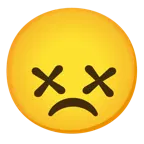 benommenes Gesicht + verärgertes Gesicht