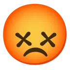 benommenes Gesicht + schmollendes Gesicht