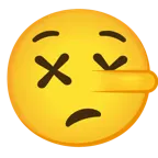 benommenes Gesicht + lügendes Gesicht