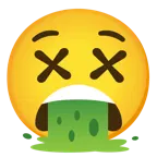 benommenes Gesicht + kotzendes Gesicht