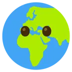 ağzı olmayan yüz + yerkürede Avrupa-Afrika