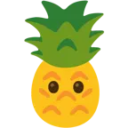 ağzı olmayan yüz + ananas