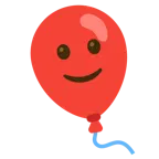 hafifçe gülümseyen yüz + balon