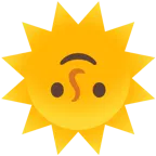cara al revés + sol con cara