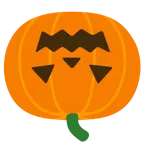 cara al revés + calabaza de Halloween