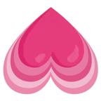 cara al revés + corazón creciente
