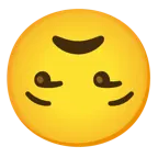 cara al revés + cara de desaprobación