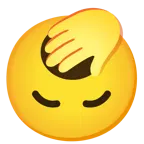 cara al revés + cara de bostezo