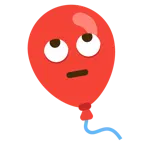 face with rolling eyes + balloon