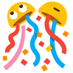 face with rolling eyes + confetti ball